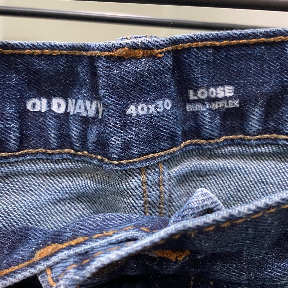 Old Navy Dark Blue Loose Jeans - Picture 2 of 5